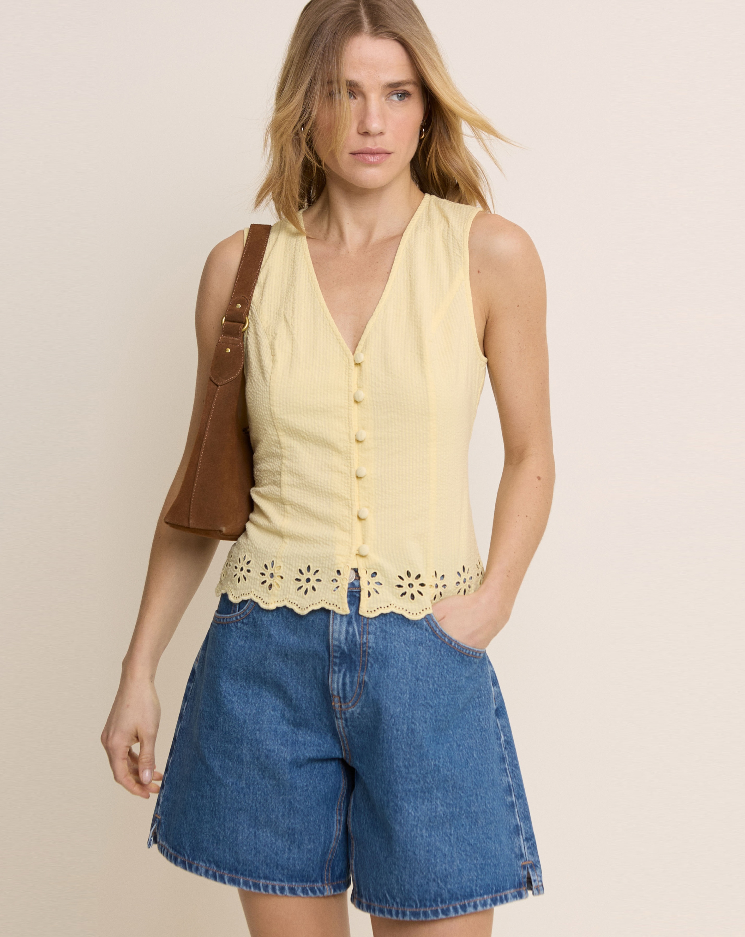 New In - NOBODY'S CHILD LINDY WAISTCOAT TOP
