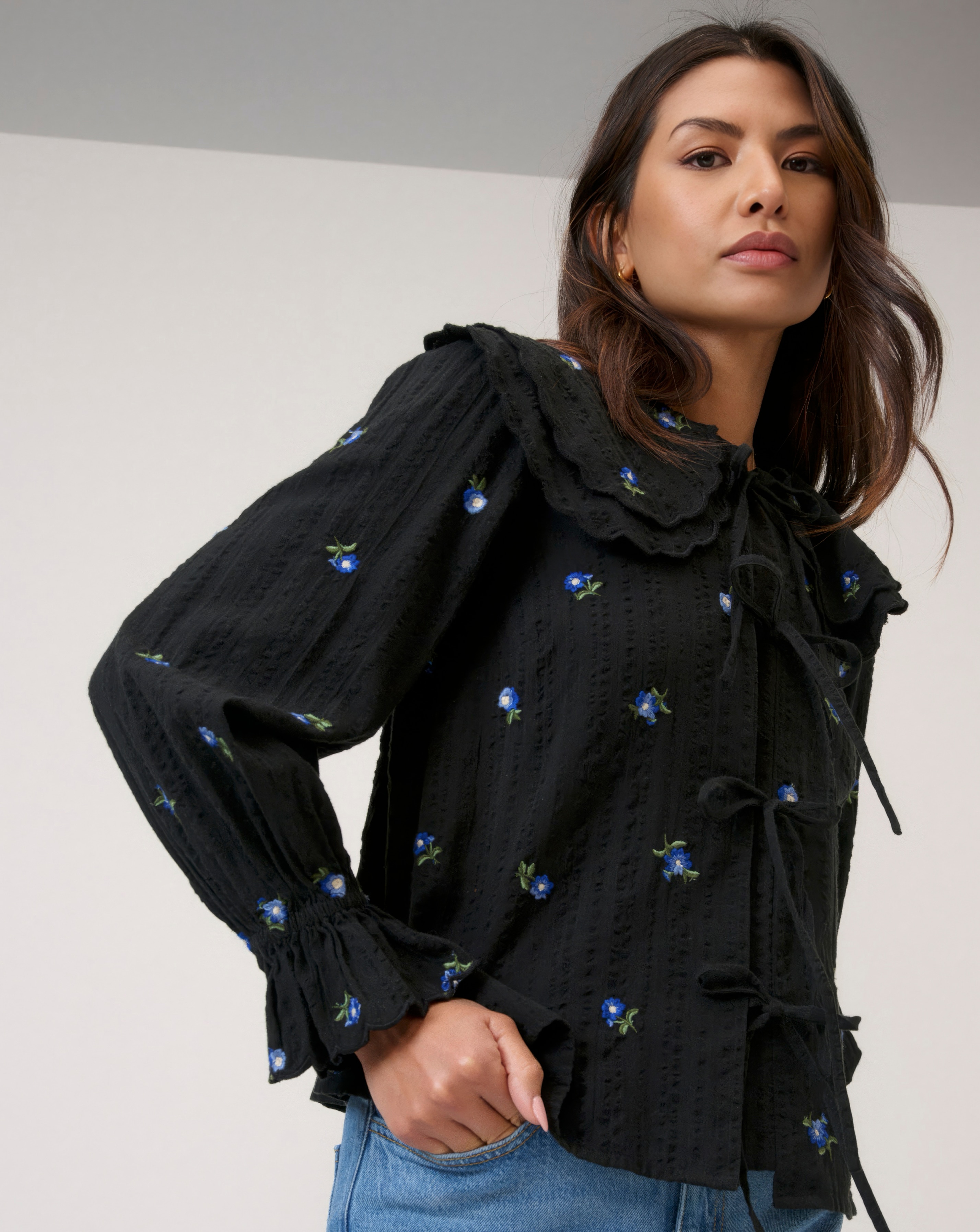 New In - NC Jolie Seersucker Blouse