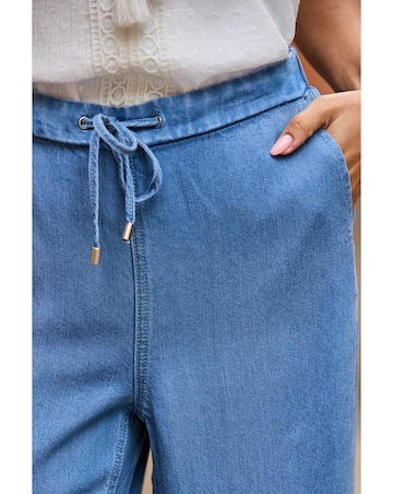 Sosander Light Wash Drawcord Denim Trouser