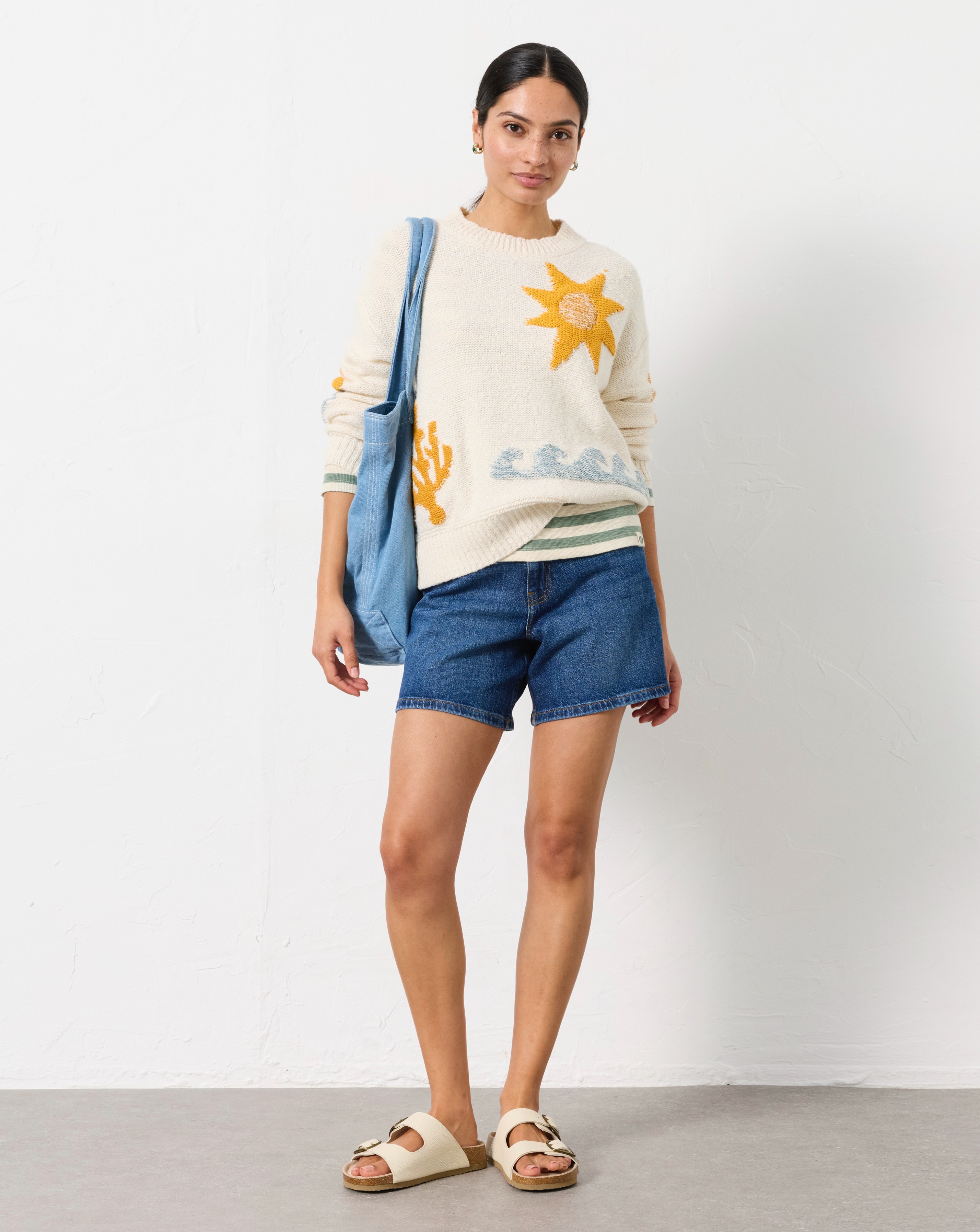 New In - Fatface Elsham Denim Short