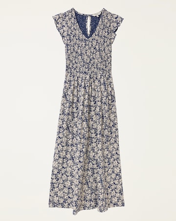 Fatface Demi Shells Jersey Midi Dress