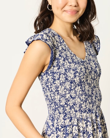 Fatface Demi Shells Jersey Midi Dress