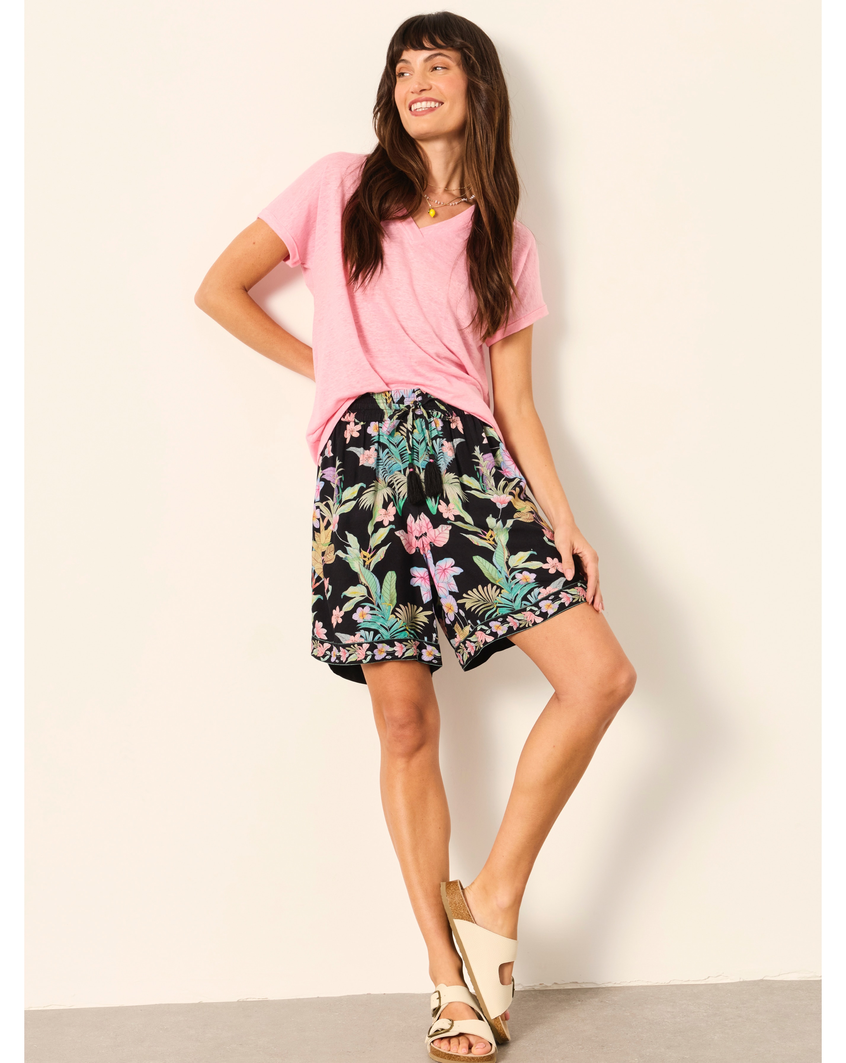 New In - Fatface Anna Tropical Shorts