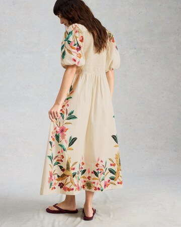 White Stuff Maeve Embroidered Midi Dress