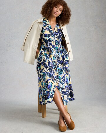 White Stuff Fern Linen Blend Dress