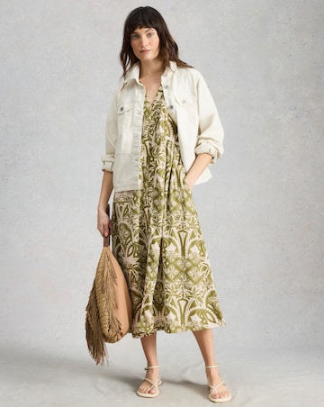 White Stuff Fern Linen Blend Dress