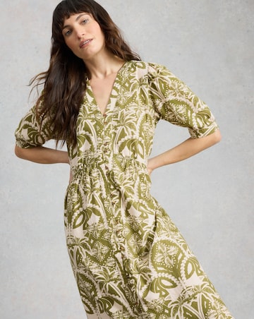 White Stuff Fern Linen Blend Dress