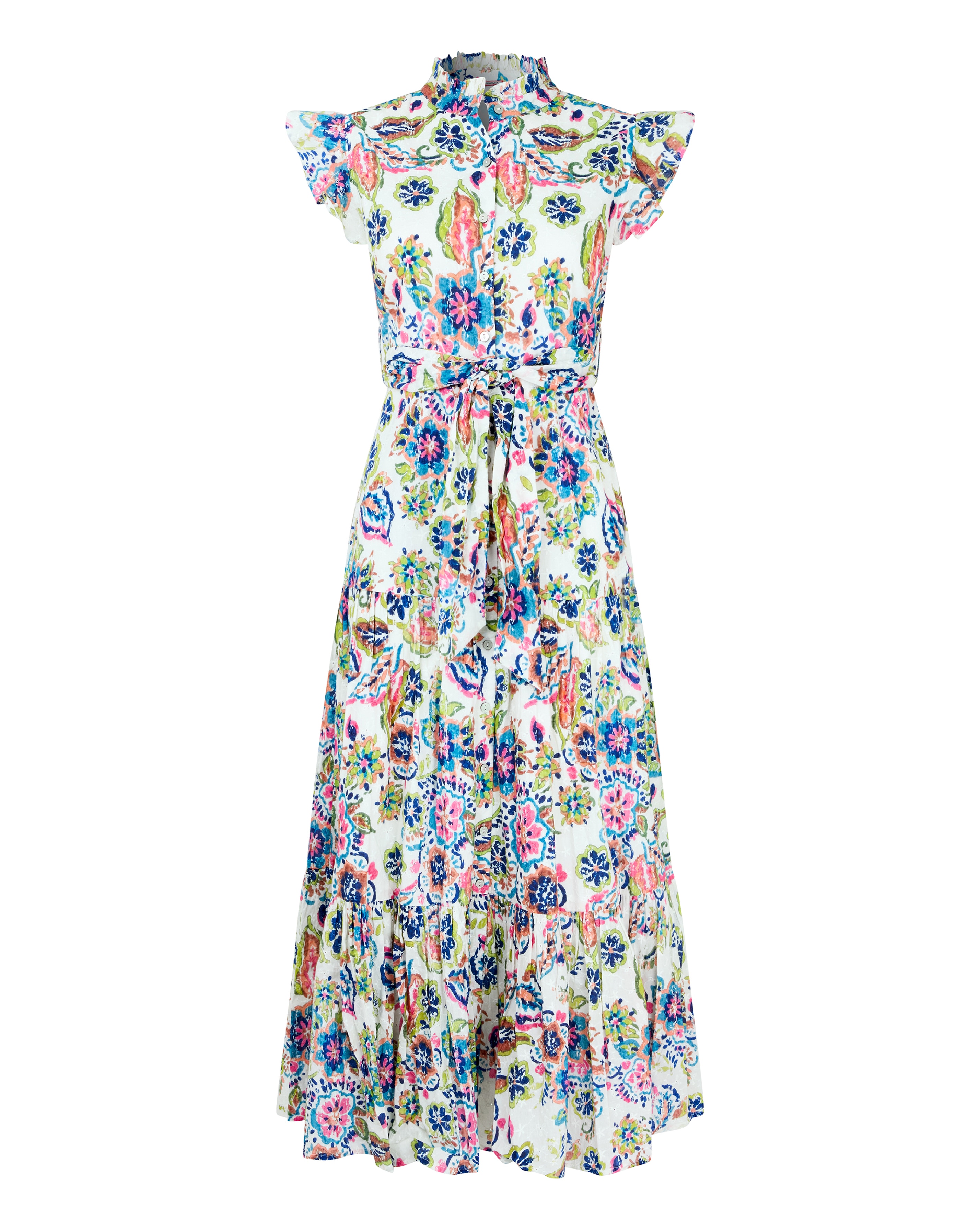 Joe Browns Beautiful Printed Broderie Dress | JD Williams