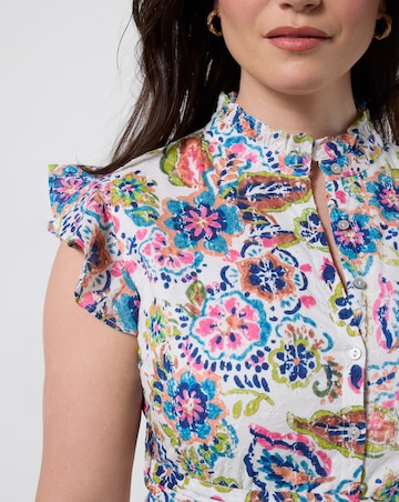 Joe Browns Beautiful Printed Broderie Dress