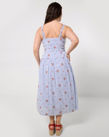 Joe Browns Penny Ditsy Print Stripe Dress