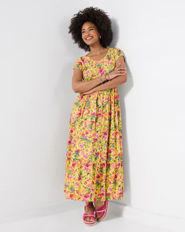 Joe Browns Camilla Printed Crinkle Maxi Dress