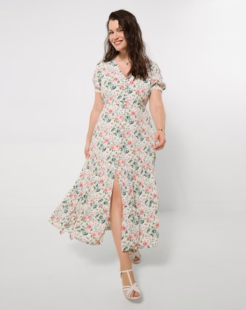 Joe Browns Penelope Printed Crinkle Dress