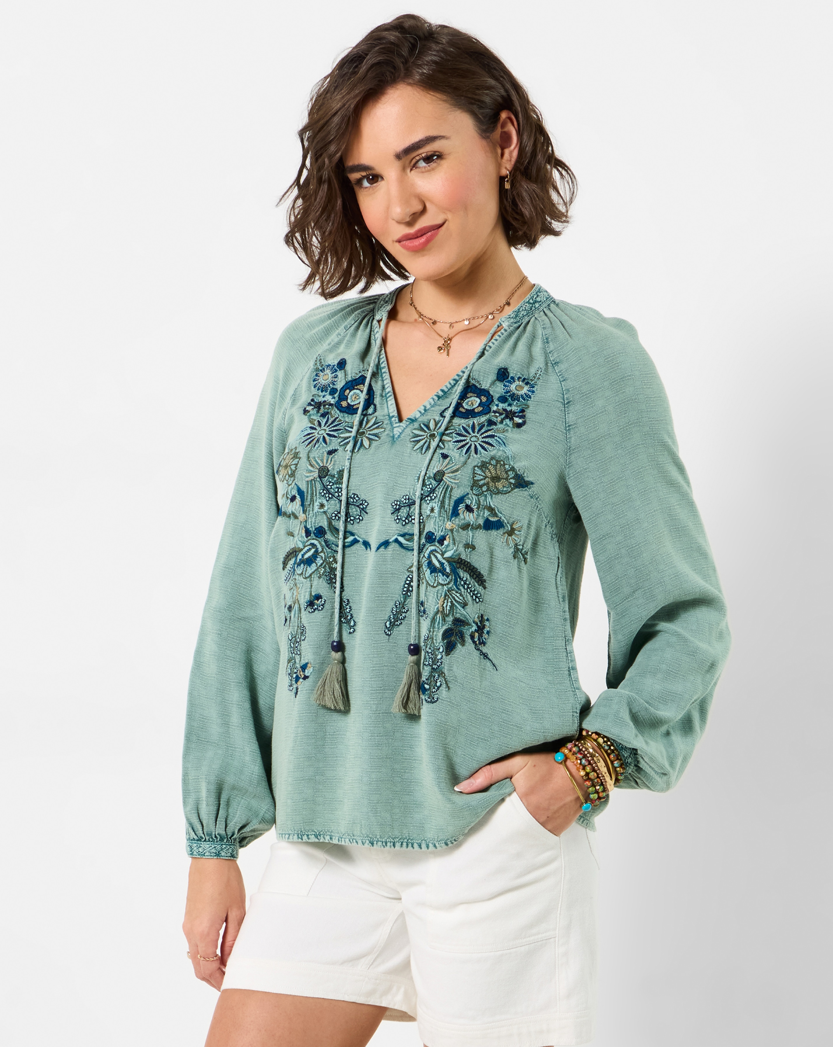 New In - All In The Details Embroidered Top