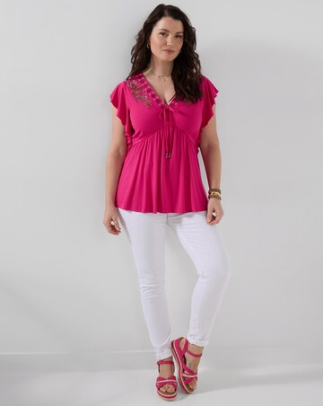 Joe Browns Emily Embroidered Jersey Top