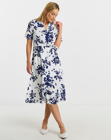 JDY Tallie Printed Shirt Midi Dress