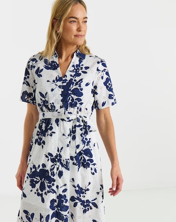 JDY Tallie Printed Shirt Midi Dress