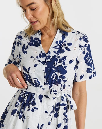 JDY Tallie Printed Shirt Midi Dress