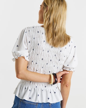 JdY Feline Life S/S Smock Top