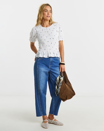 JdY Feline Life S/S Smock Top