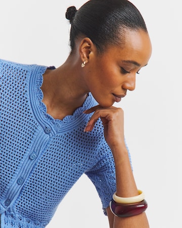 JdY Tami S/S Frill Cardigan Knit