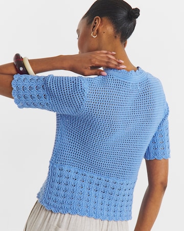 JdY Tami S/S Frill Cardigan Knit