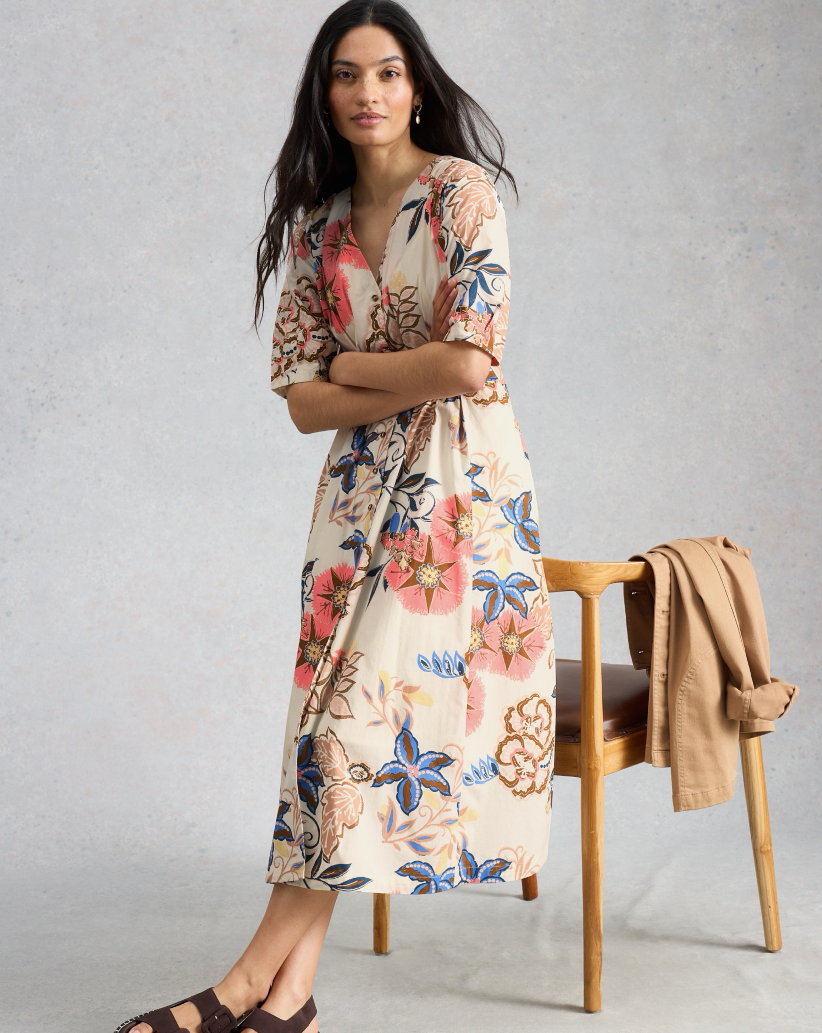 New In - White Stuff Kate Button Through Dress