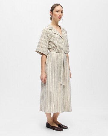 OBJECT Cream Two Quarter Sleeve Midi Dress