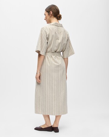 OBJECT Cream Two Quarter Sleeve Midi Dress