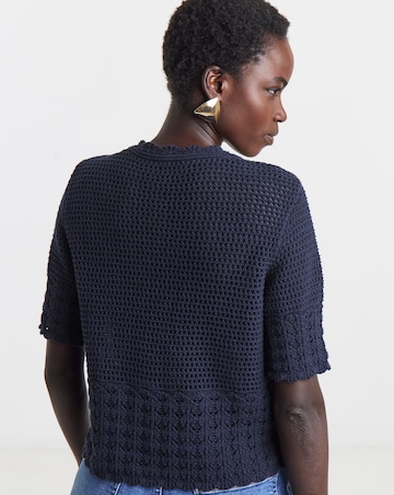 JdY Tami S/S Frill Cardigan Knit