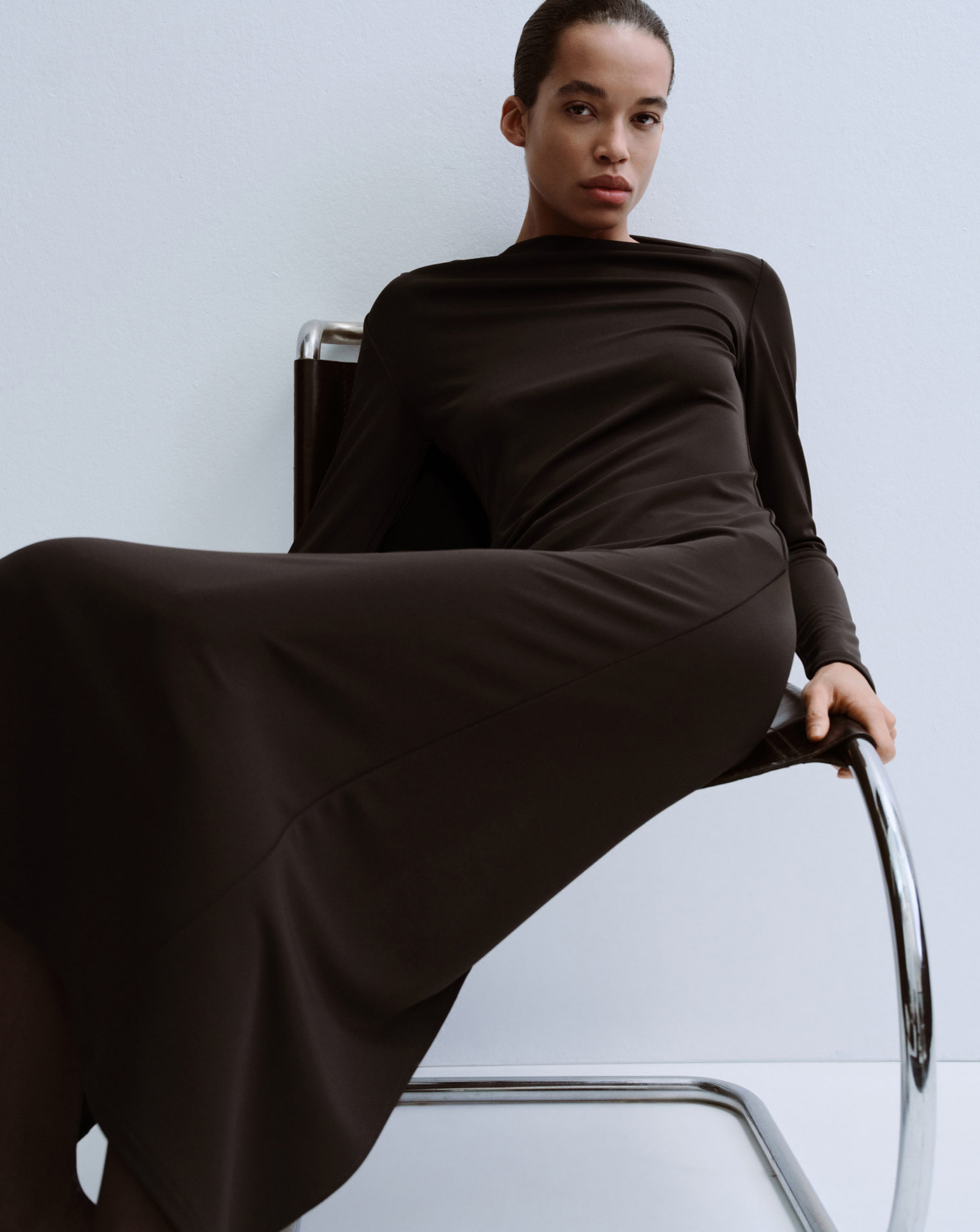 New In - Mango Boat Neck Dress