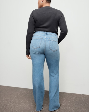 Mango Flare Mid-Rise Jean