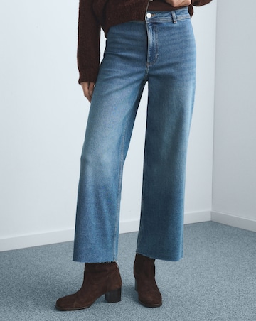 Mango High Waisted Culotte Jean