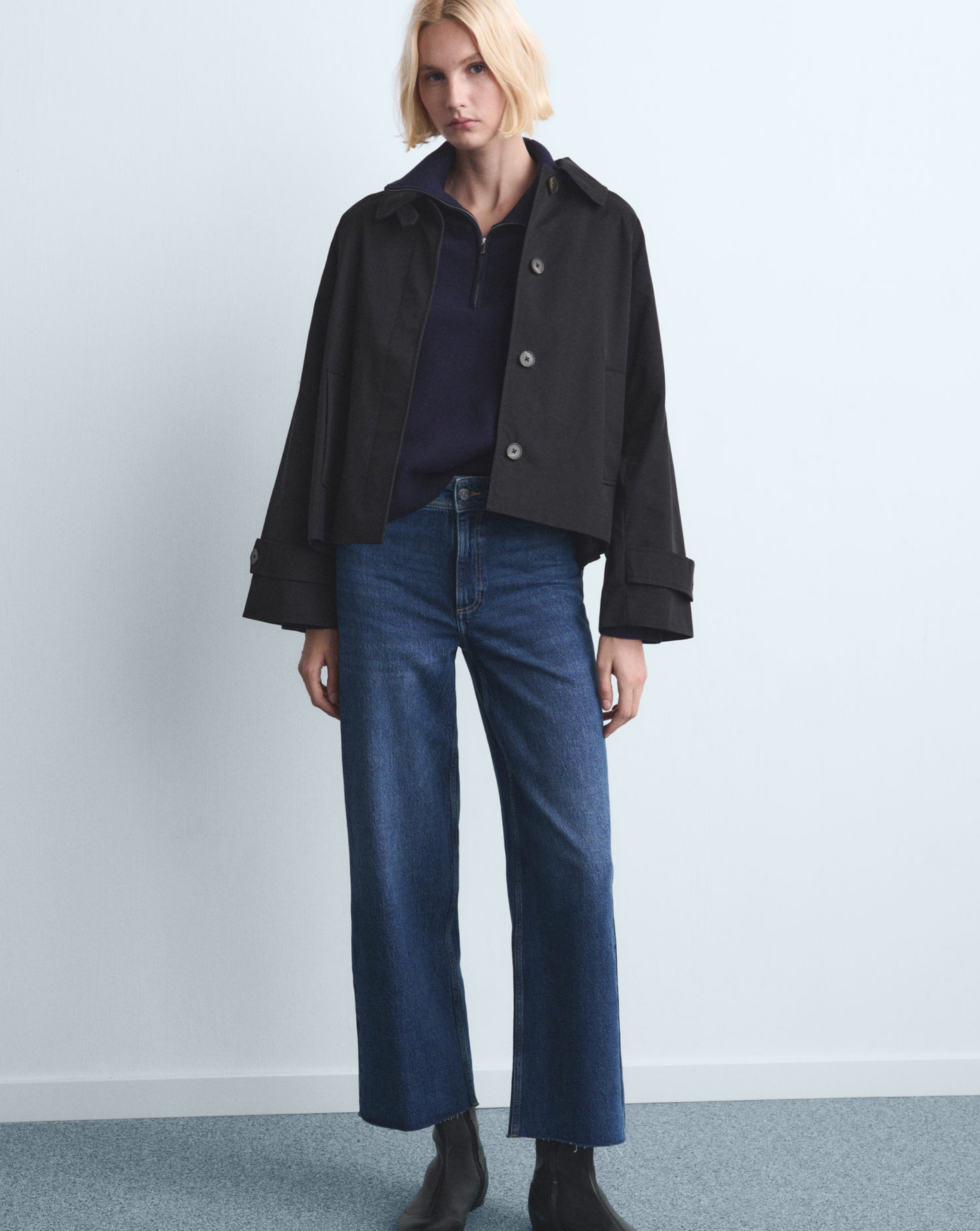 New In - Mango High Waisted Culotte Jean