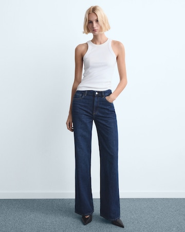Mango High-Rise Wide Leg Jean