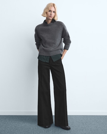 Mango High Waist Wide Leg Jean