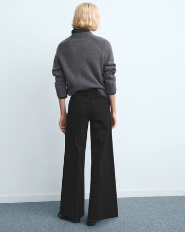 Mango High Waist Wide Leg Jean