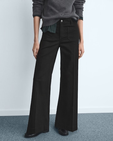 Mango High Waist Wide Leg Jean