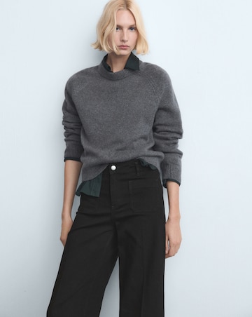 Mango High Waist Wide Leg Jean