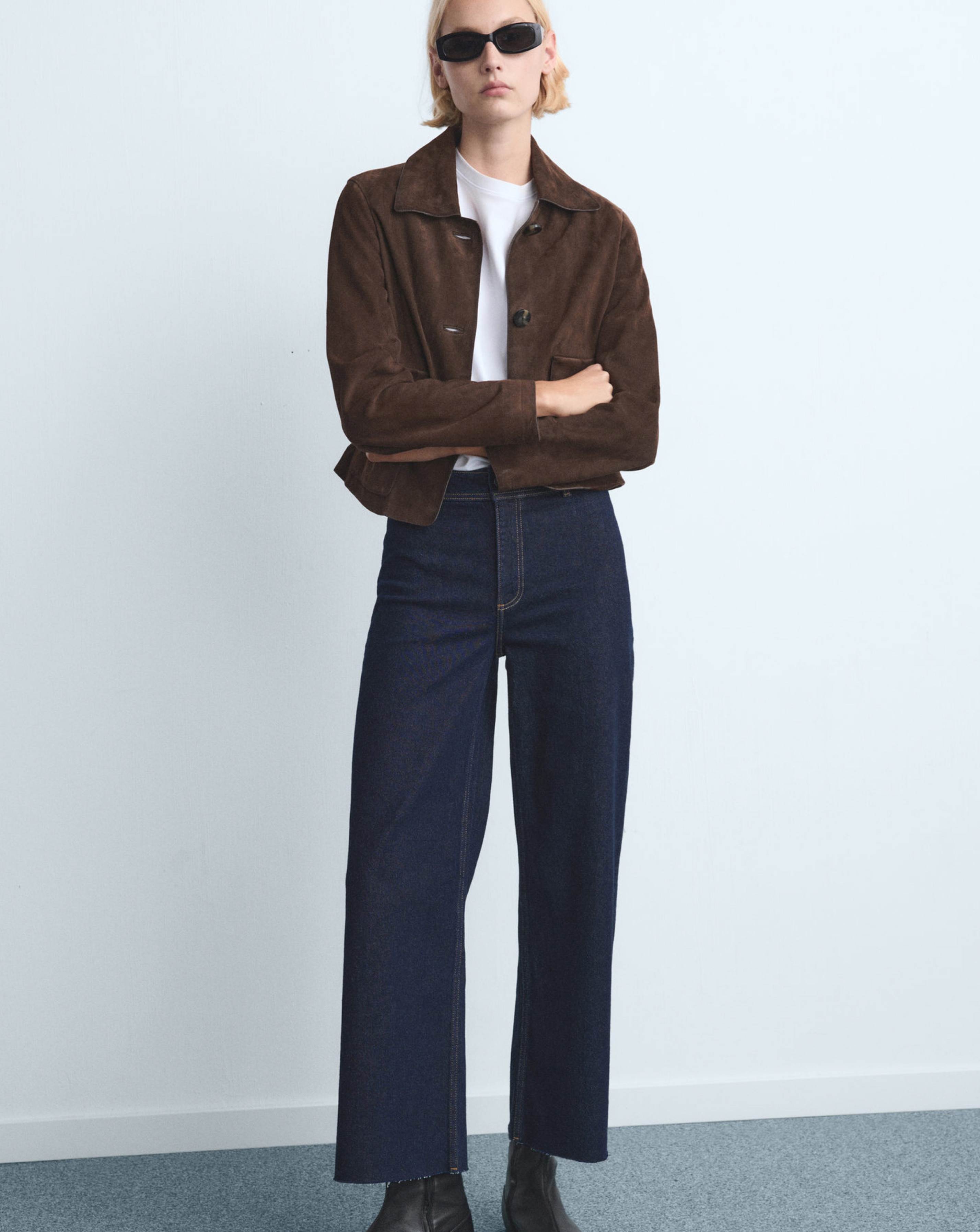 New In - Mango High Waisted Culotte Jean