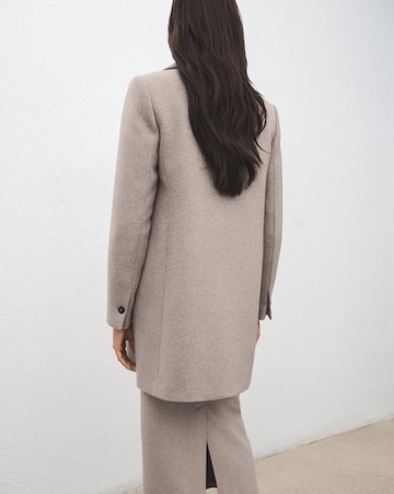 Mango Wool Mix Double Breasted Coat