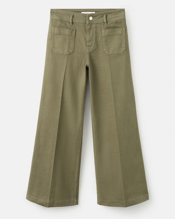 Mango High Waist Wide Leg Jean