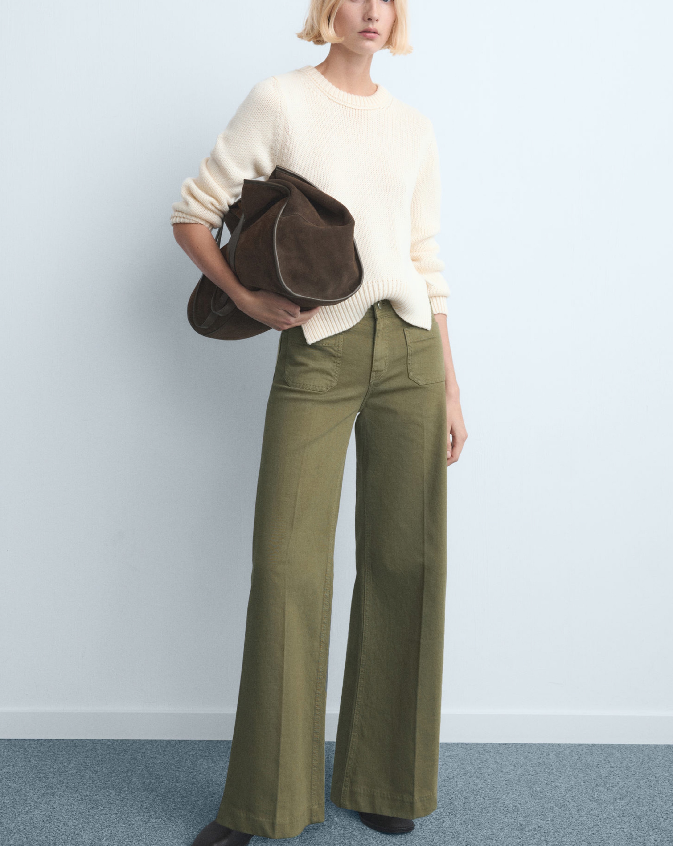 New In - Mango High Waist Wide Leg Jean