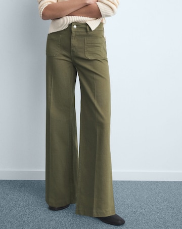 Mango High Waist Wide Leg Jean