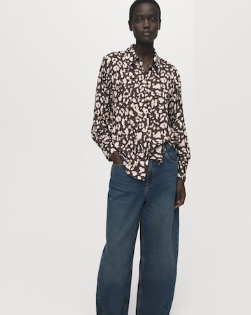 Mango Animal Print Shirt