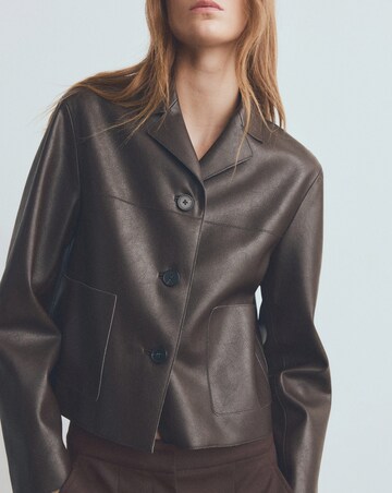 Mango Faux Leather Jacket