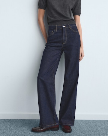 Mango High-Rise Wide Leg Jean