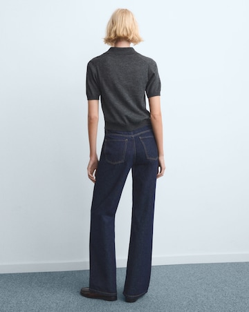 Mango High-Rise Wide Leg Jean