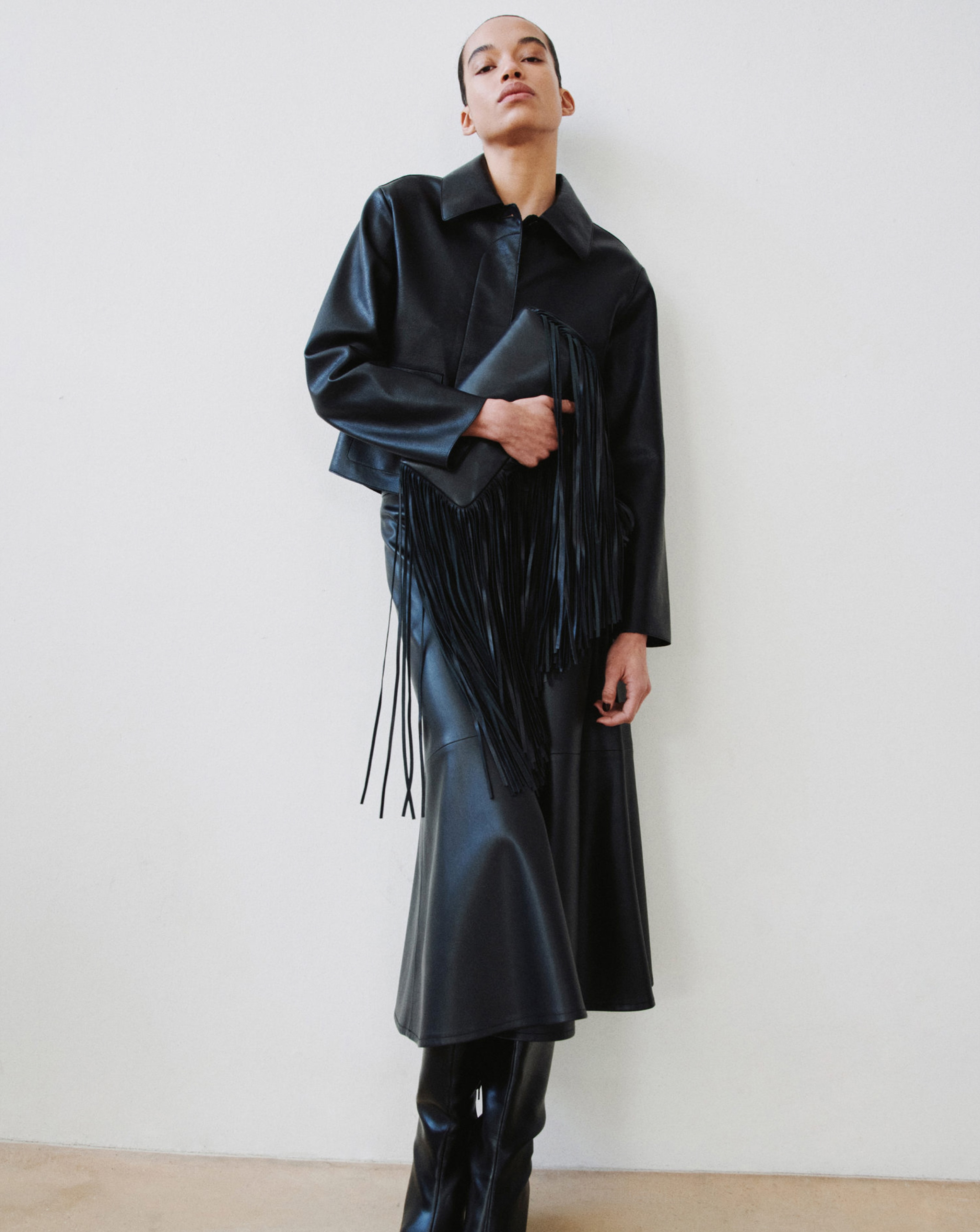 Mango Faux Leather Jacket