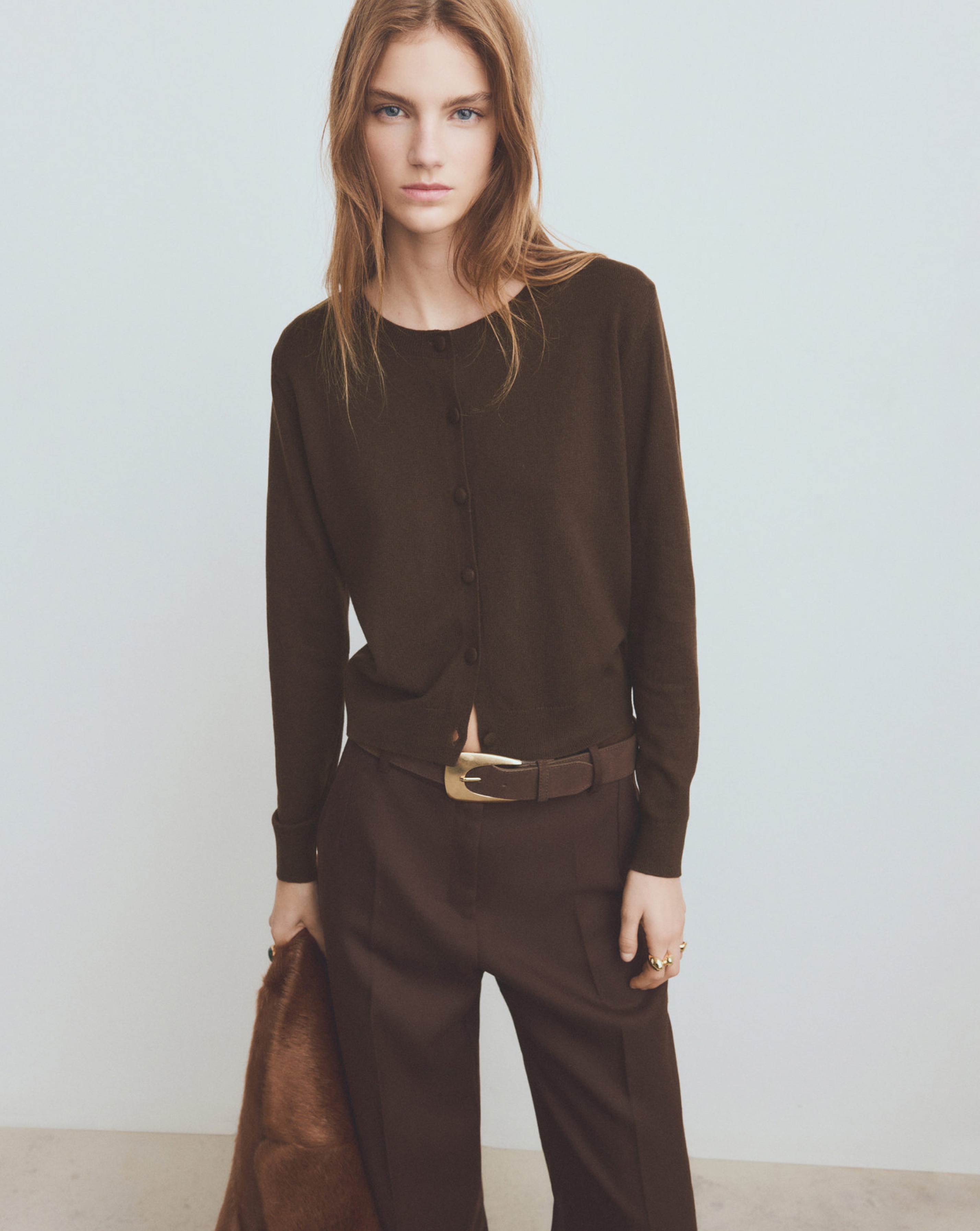 Mango Wool Mix Cardigan