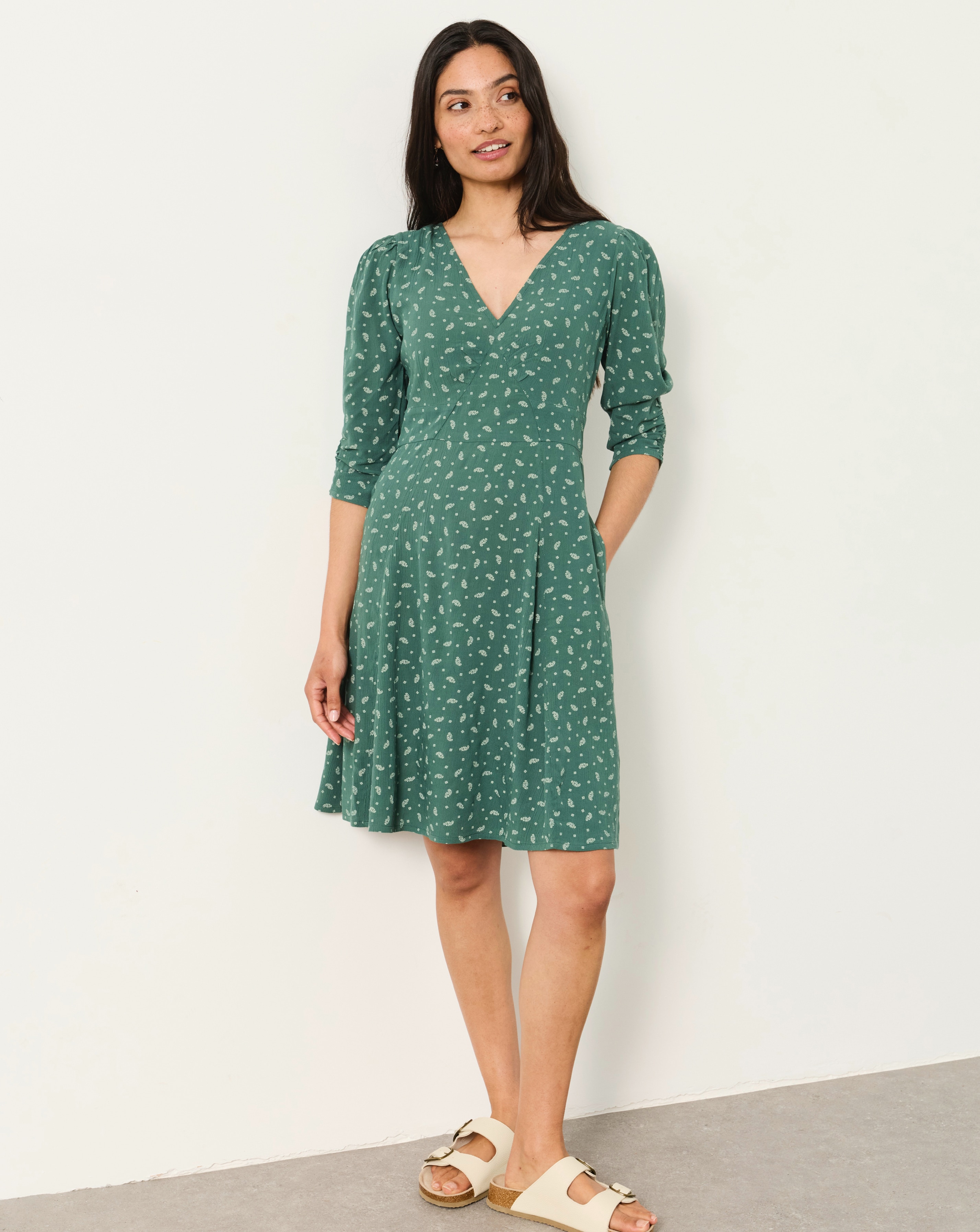FatFace Anya Paisley Midi Dress